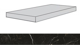 620070001774  Ступень Allure Imperial Black Scalino Angolare Sx 80x33